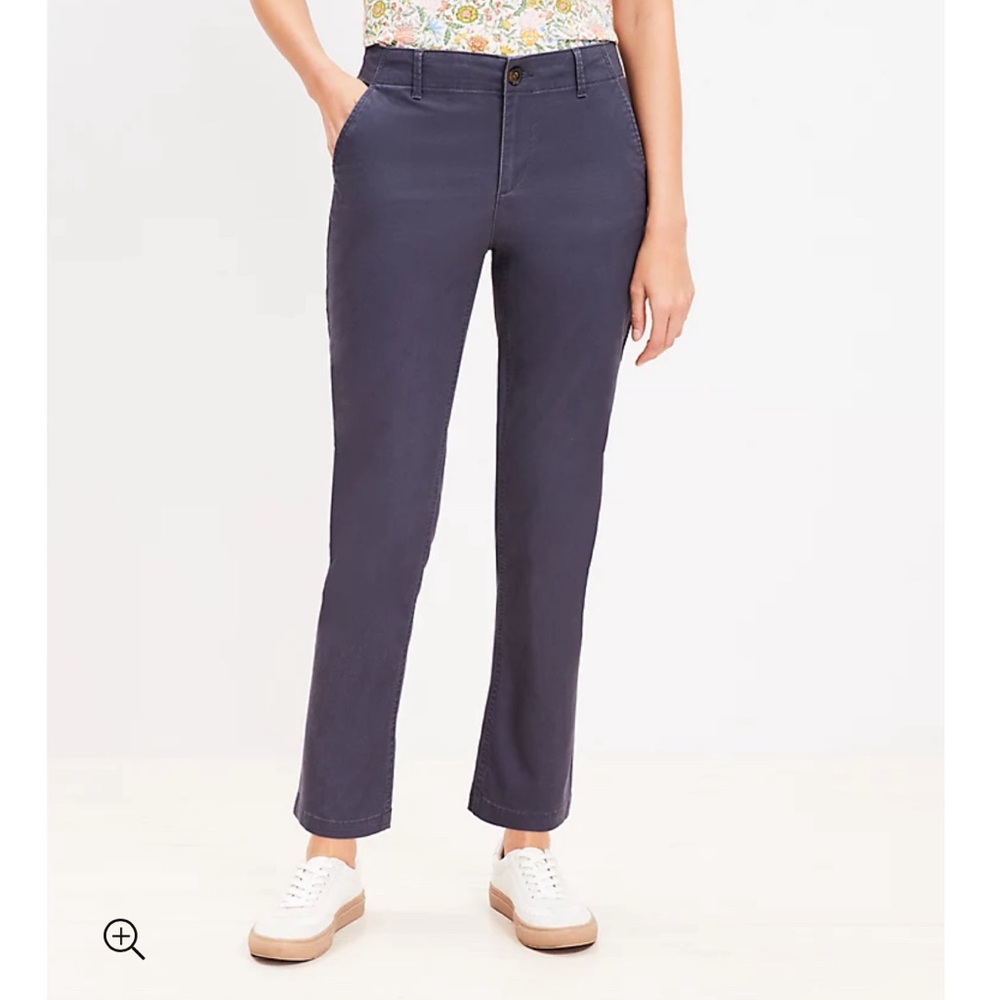 New with tags Loft slim pants in coastal grey Sz 0